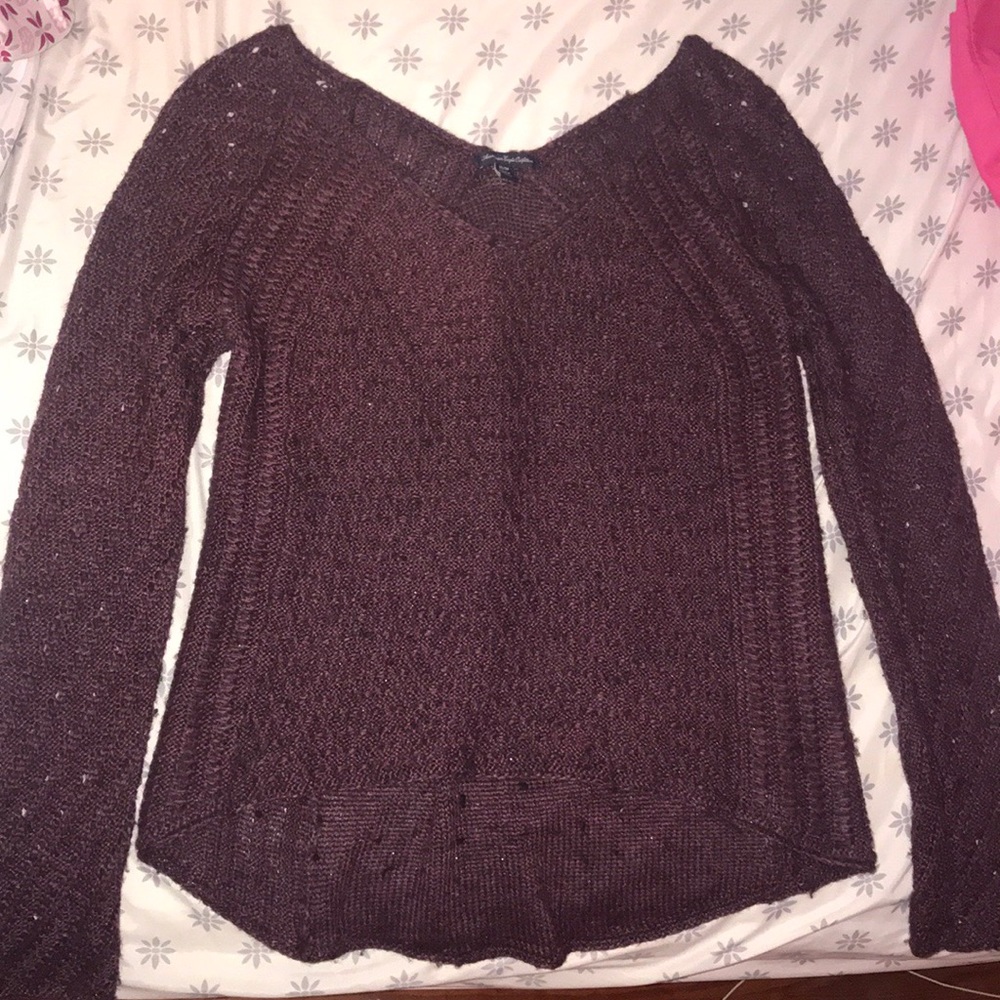 American Eagle Purple Sweater